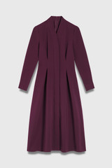 Andria Crepe Dress Deep Plum Andria Crepe Dress Deep Plum