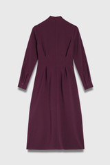 Andria Crepe Dress Deep Plum