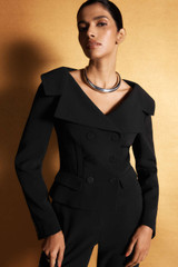 Clever Crepe Hamilton Jacket Black Clever Crepe Hamilton Jacket Black