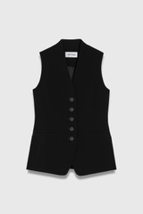 Clever Crepe Hartley Waistcoat Black Clever Crepe Hartley Waistcoat Black