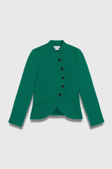 Verona Sculpt Stretch Crepe Jacket Cyanine Green Verona Sculpt Stretch Crepe Jacket Cyanine Green