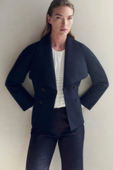 Napier Boiled Wool Jacket Navy Napier Boiled Wool Jacket Navy