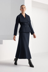 Napier Boiled Wool Jacket Navy