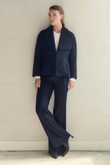 Napier Boiled Wool Jacket Navy