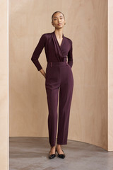 Mayfield Stretch Knit Top Deep Plum Mayfield Stretch Knit Top Deep Plum