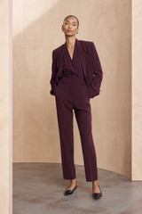 Mayfield Stretch Knit Top Deep Plum Mayfield Stretch Knit Top Deep Plum