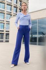 Sculpt Knit Lucila Top Pale Blue Sculpt Knit Lucila Top Pale Blue