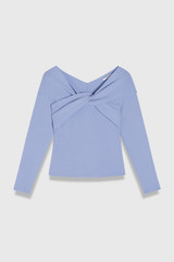 Sculpt Knit Lucila Top Pale Blue Sculpt Knit Lucila Top Pale Blue