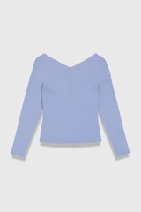 Sculpt Knit Lucila Top Pale Blue Sculpt Knit Lucila Top Pale Blue