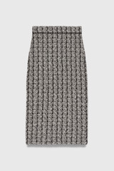 Hampton Tweed Knit Skirt Black And White Hampton Tweed Knit Skirt Black And White