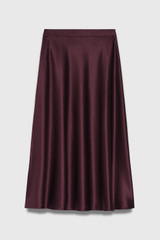Kelmore Satin Skirt Deep Plum Kelmore Satin Skirt Deep Plum