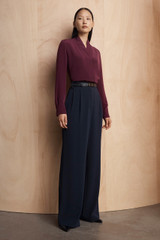 Clever Crepe Rialto Wide-Leg Trousers Navy Clever Crepe Rialto Wide-Leg Trousers Navy