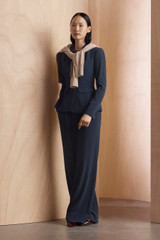 Clever Crepe Rialto Wide-Leg Trousers Navy Clever Crepe Rialto Wide-Leg Trousers Navy