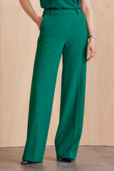 Adelaide Sculpt Stretch Crepe Wide-Leg Trousers Cyanine Green Adelaide Sculpt Stretch Crepe Wide-Leg Trousers Cyanine Green