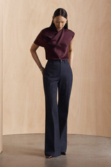Ocana Satin Blouse Deep Plum Ocana Satin Blouse Deep Plum