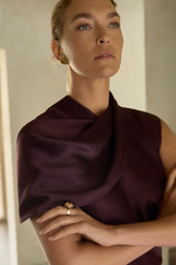 Ocana Satin Blouse Deep Plum Ocana Satin Blouse Deep Plum