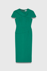 Athina Sculpt Stretch Crepe Dress Cyanine Green Athina Sculpt Stretch Crepe Dress Cyanine Green