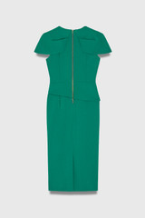 Athina Sculpt Stretch Crepe Dress Cyanine Green Athina Sculpt Stretch Crepe Dress Cyanine Green