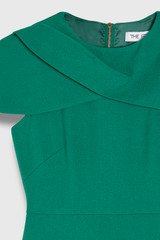 Athina Sculpt Stretch Crepe Dress Cyanine Green Athina Sculpt Stretch Crepe Dress Cyanine Green