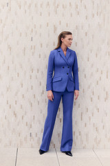 365 Pure Wool Abbeville Jacket Deep Cornflower Blue 365 Pure Wool Abbeville Jacket Deep Cornflower Blue