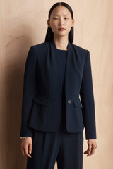 Clever Crepe Mira Jacket Navy Clever Crepe Mira Jacket Navy