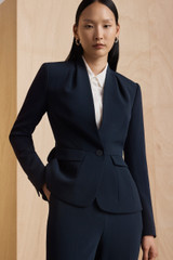 Clever Crepe Mira Jacket Navy Clever Crepe Mira Jacket Navy