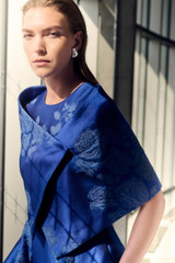 Bari Jacquard Wrap Deep Cornflower Blue Bari Jacquard Wrap Deep Cornflower Blue