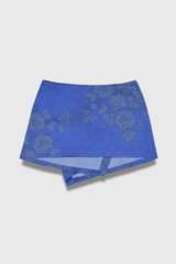 Bari Jacquard Wrap Deep Cornflower Blue Bari Jacquard Wrap Deep Cornflower Blue