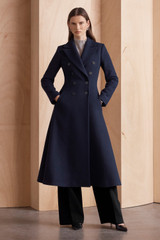 Hampstead Wool Blend Coat Navy - Welcome to the Fold LTD