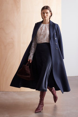 Hampstead Wool Blend Coat Navy Hampstead Wool Blend Coat Navy