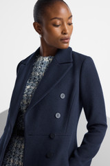 Hampstead Wool Blend Coat Navy