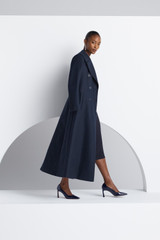 Hampstead Wool Blend Coat Navy