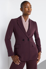 Clever Crepe Knighton Jacket Plum