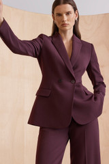Clever Crepe Knighton Jacket Plum Clever Crepe Knighton Jacket Plum