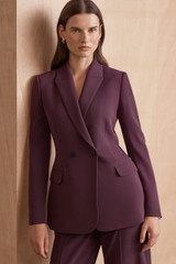 Clever Crepe Knighton Jacket Plum Clever Crepe Knighton Jacket Plum