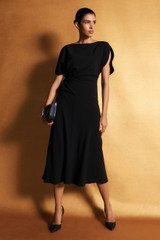 Clever Crepe Salerno Dress Black
