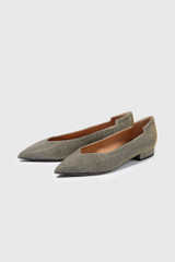 Nerano Metallic Flats 25 Pewter Nerano Metallic Flats 25 Pewter