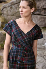 Cannich Wool Dress Red And Blue Cannich Wool Dress Red And Blue