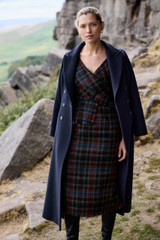 Cannich Wool Dress Red And Blue Cannich Wool Dress Red And Blue