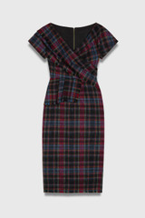Cannich Wool Dress Red And Blue Cannich Wool Dress Red And Blue