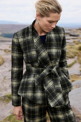 Culloden Wool Check Jacket Black And Green