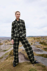 Culloden Wool Check Jacket Black And Green Culloden Wool Check Jacket Black And Green