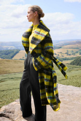 Aboyne Wool Mohair Coat Citrine And Black Aboyne Wool Mohair Coat Citrine And Black
