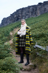 Aboyne Wool Mohair Coat Citrine And Black Aboyne Wool Mohair Coat Citrine And Black