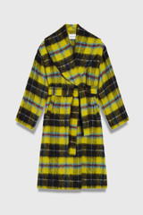 Aboyne Wool Mohair Coat Citrine And Black Aboyne Wool Mohair Coat Citrine And Black