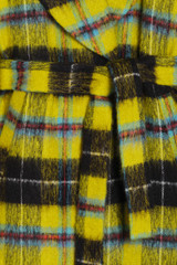 Aboyne Wool Mohair Coat Citrine And Black Aboyne Wool Mohair Coat Citrine And Black