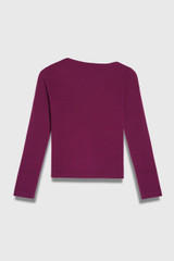 Rona Wool Jersey Top Heather Pink Rona Wool Jersey Top Heather Pink