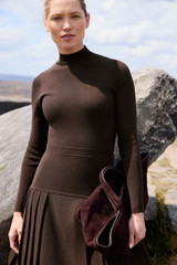 Rothes Knit Dress Chocolate