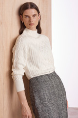 Avoch Merino Sweater Ivory Avoch Merino Sweater Ivory