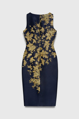 Ameno Jacquard Dress Navy And Gold Ameno Jacquard Dress Navy And Gold